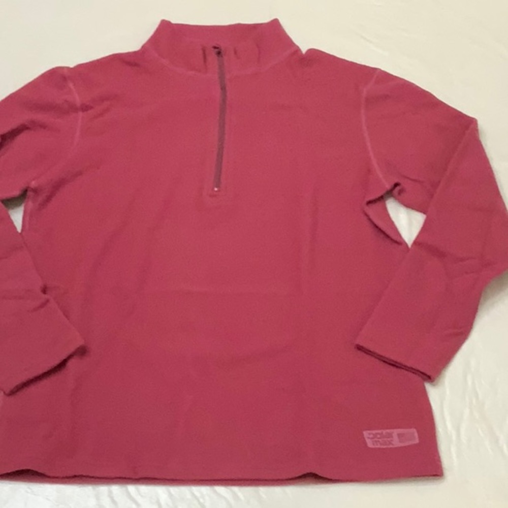 PolarMax BASELAYER QUATTRO FLEECE ZipMock top - Berry Glaze